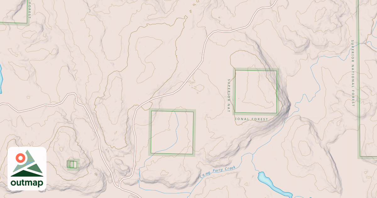 Map of CRANE LOOKOUT SPUR B