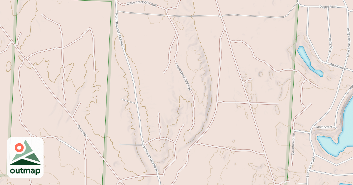 Map of Crapo Creek Trail