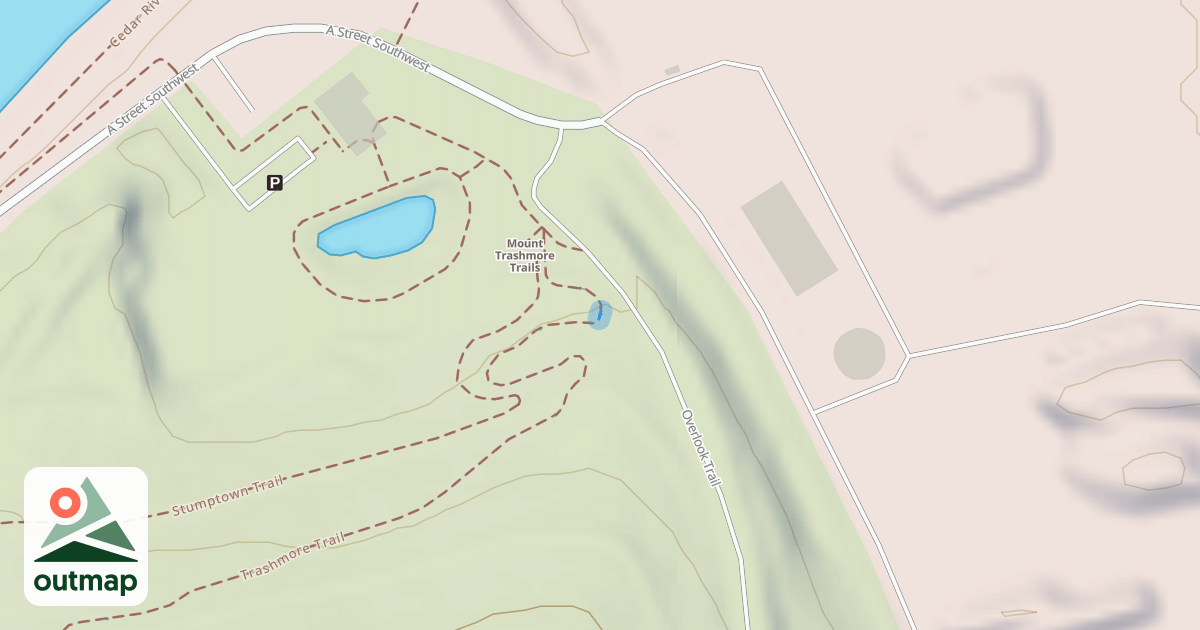 Map of Trashmore Trail