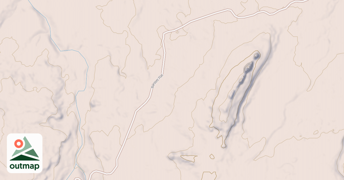 Map of Bartlett Flat Road