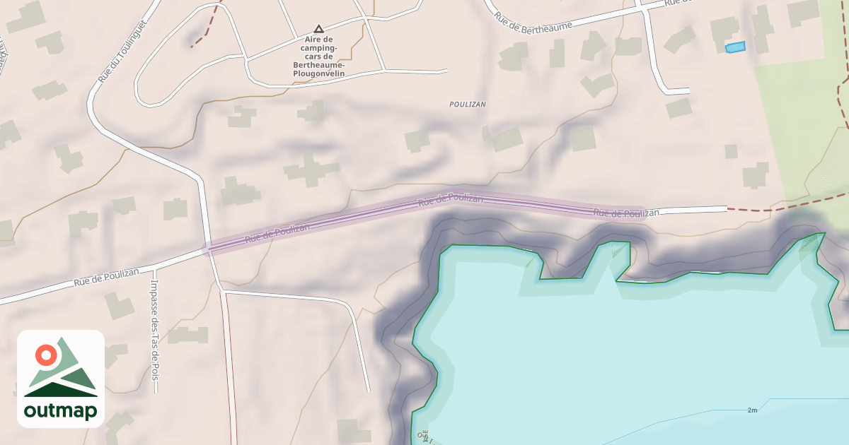 Map of Rue de Poulizan