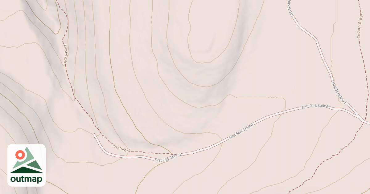 Map of FIRST FORK SPUR B