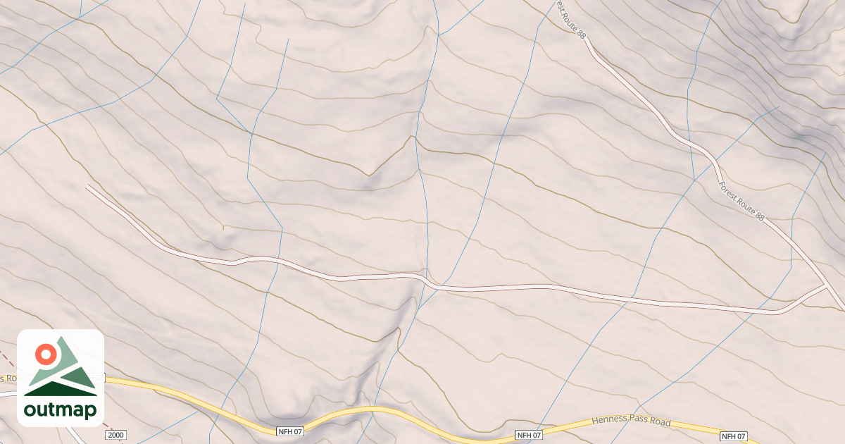 Map of BALD RIDGE SPUR