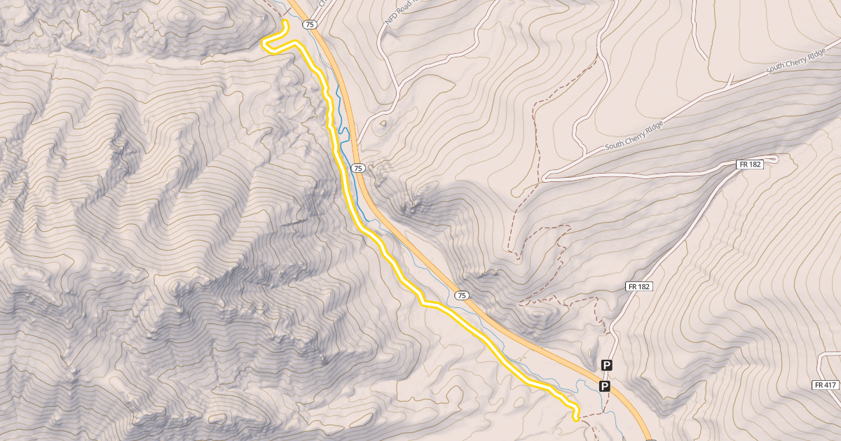 Map preview of Harriman Trail