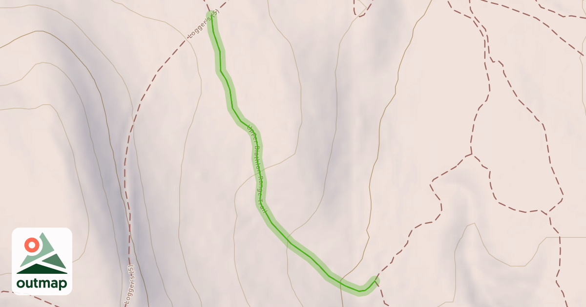 Map of Upper Biathlon Range Trail