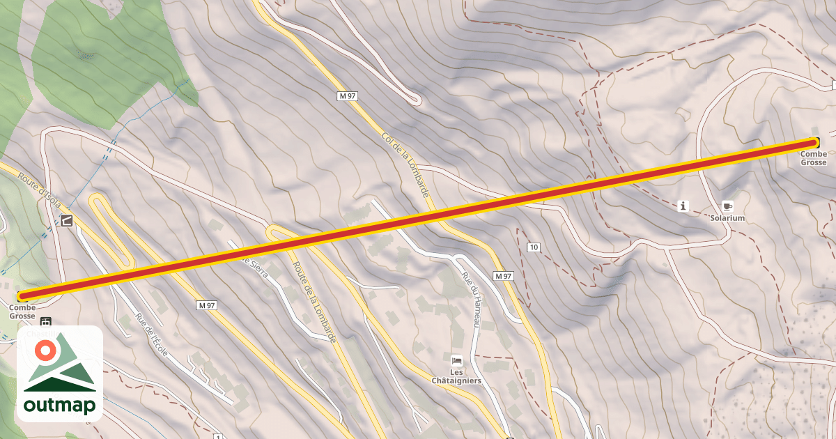 Map of Combe Grosse