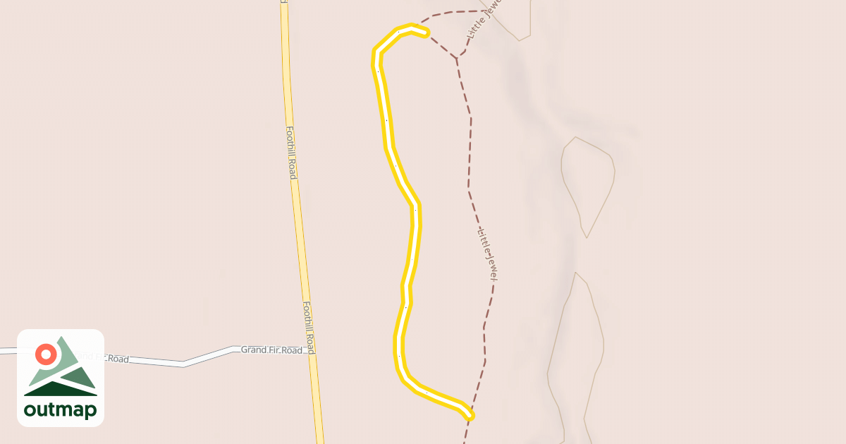 Map of Little Jewel Loop