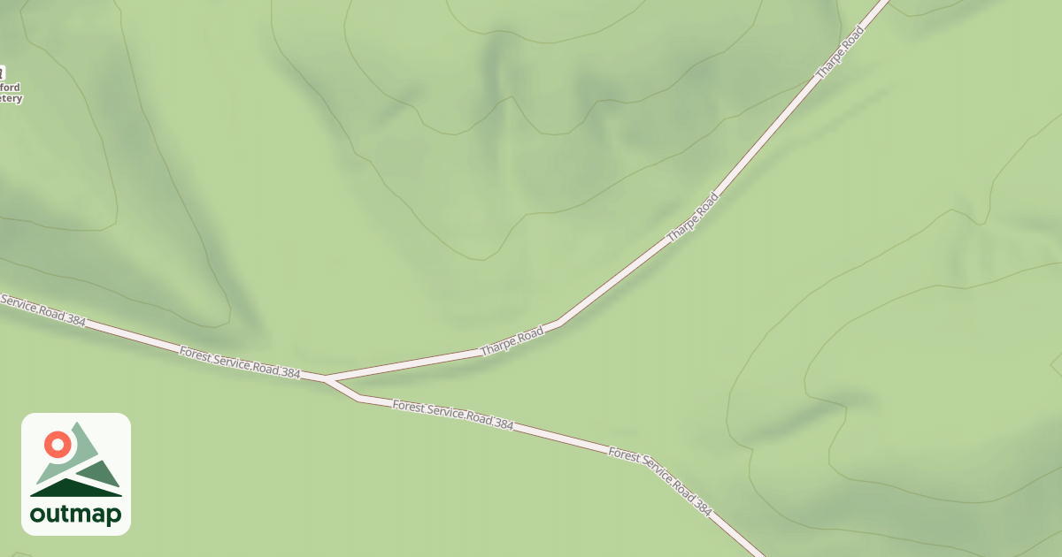 Map of THARPE HOLLOW SPUR