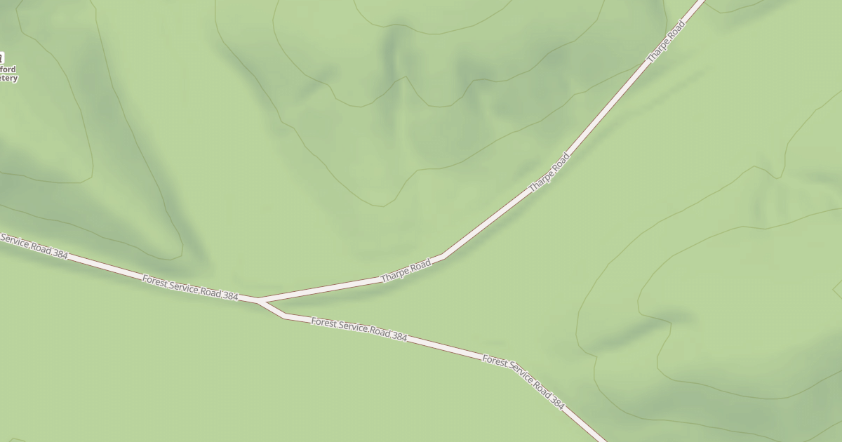 Map preview of THARPE HOLLOW SPUR