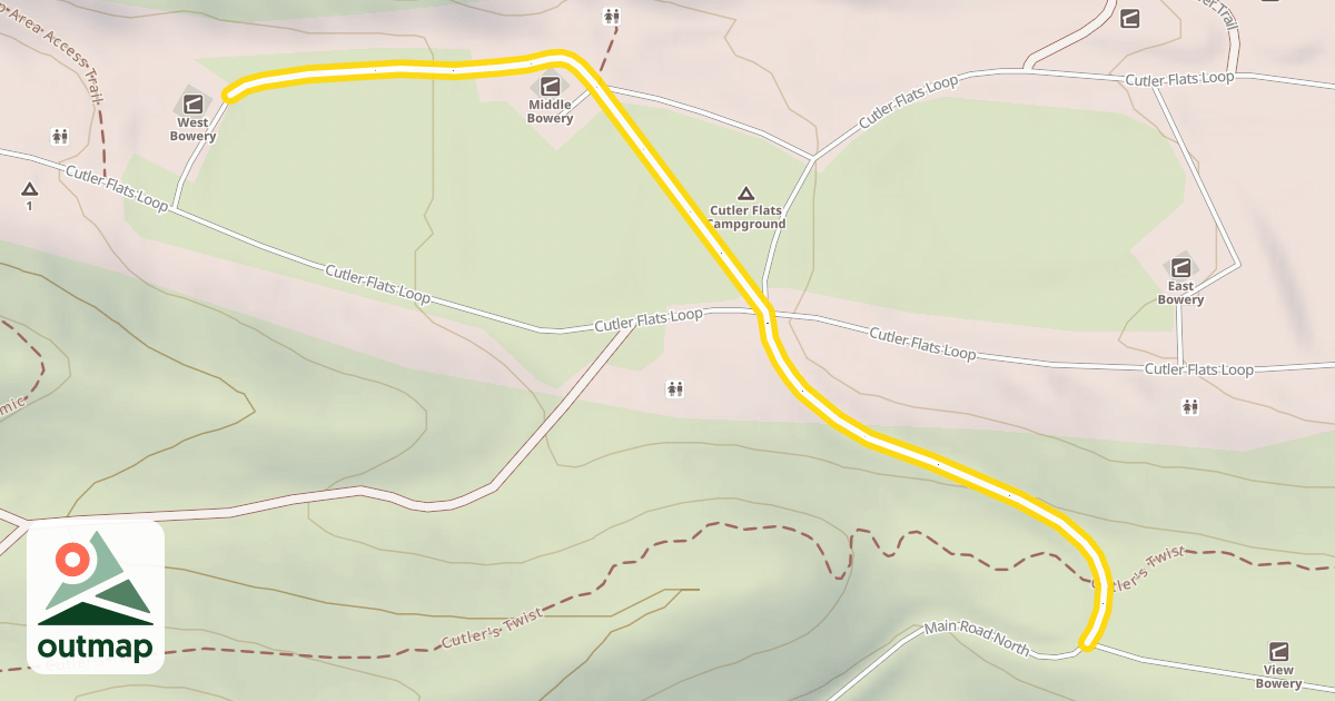 Map of Cutler Flat