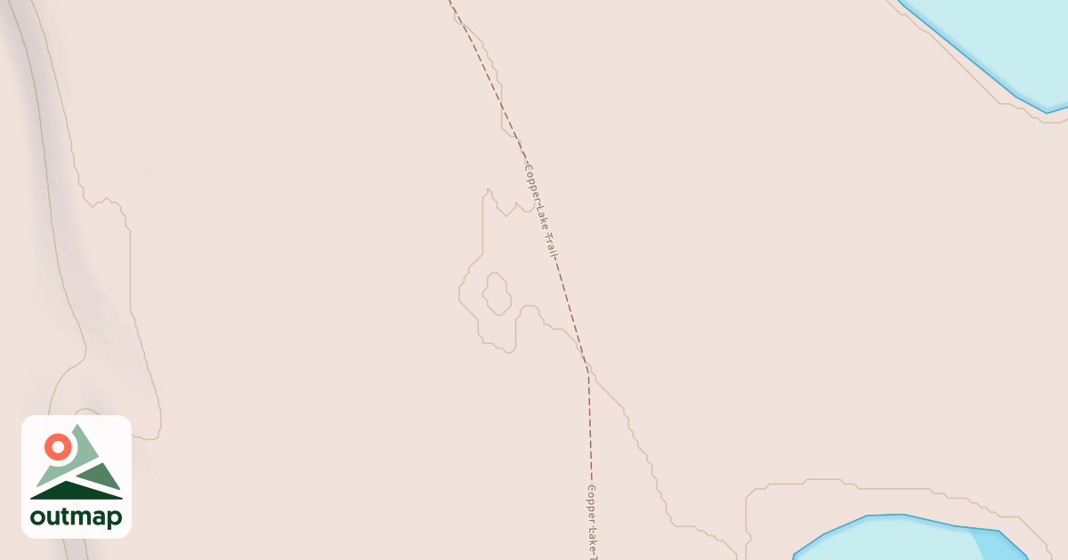 Map of Copper Lake Trail