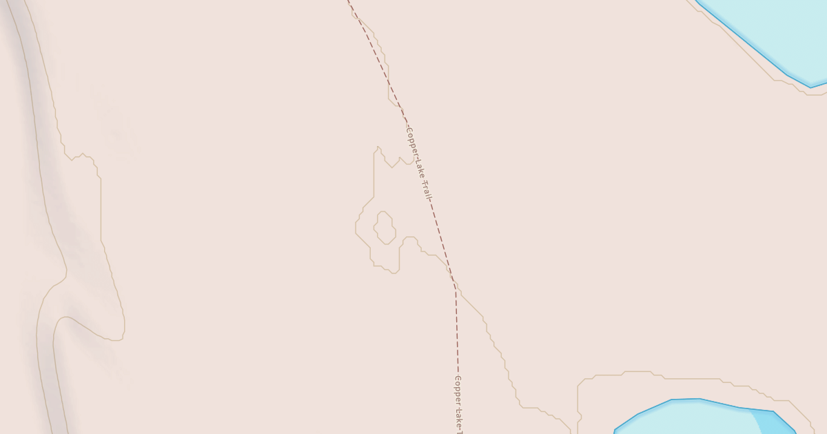 Map preview of Copper Lake Trail