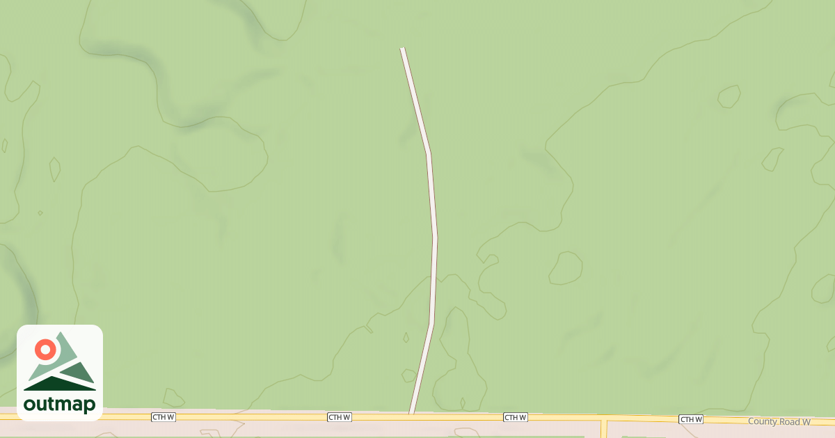 Map of COUNTY W SPUR