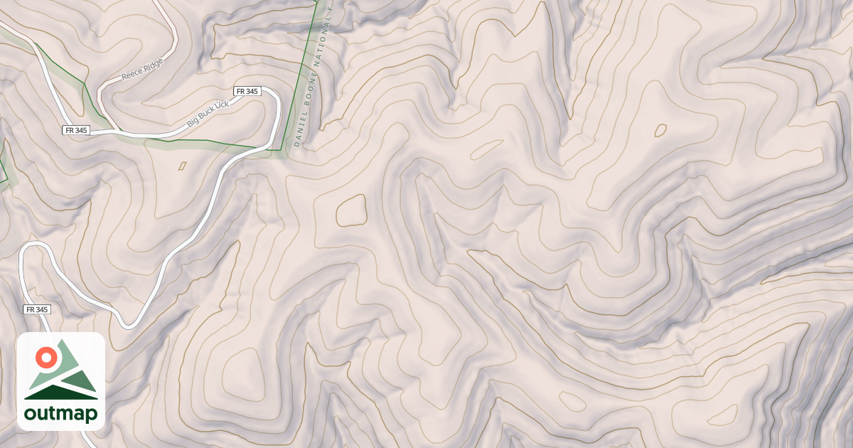 Map of BIG BUCK LICK