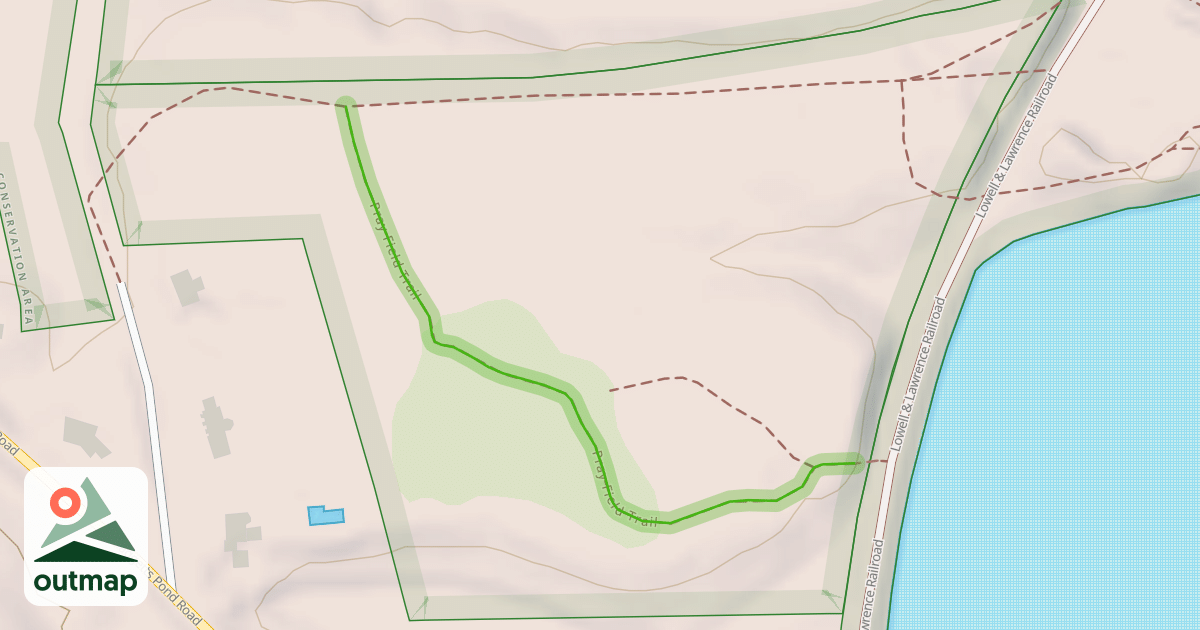 Map of Pray Field Trail
