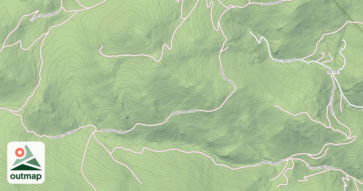 Map of CASCADE CREST ROAD
