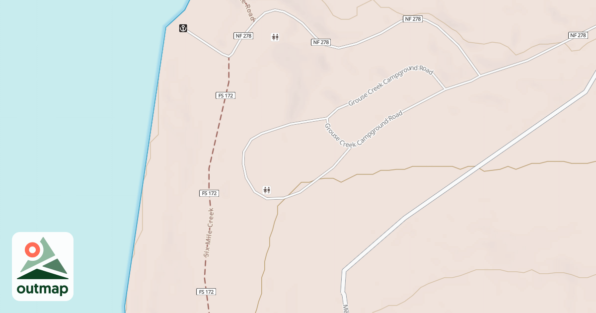 Map of GROUSE CREEK CG