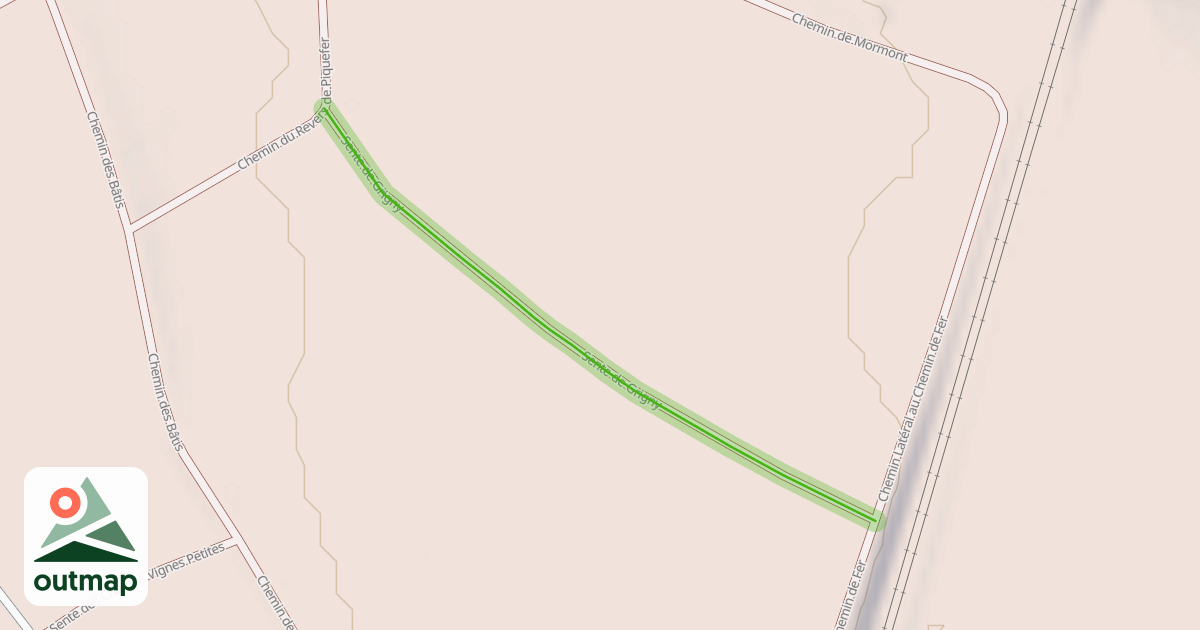 Map of Sente de Grigny