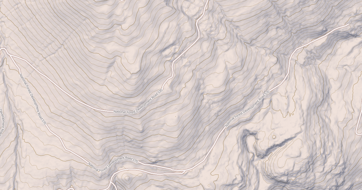Map preview of USFS Motor Vehicle Use Map Roads {53E2D6B6-08A7-4AF3-9B64-2BC9B60E65F5}
