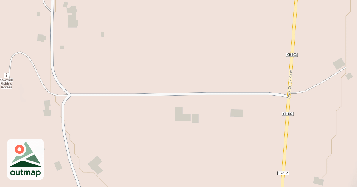 Map of ROCK CREEK SPUR (SAWMILL)