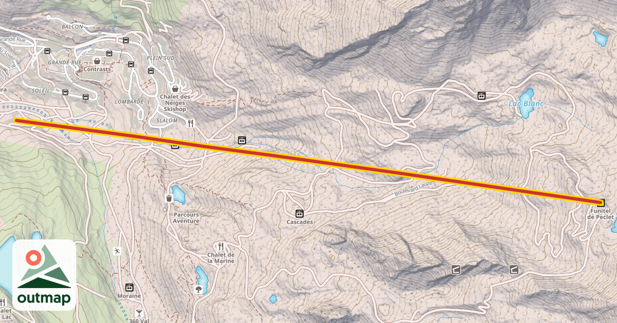 Map of Funitel Péclet
