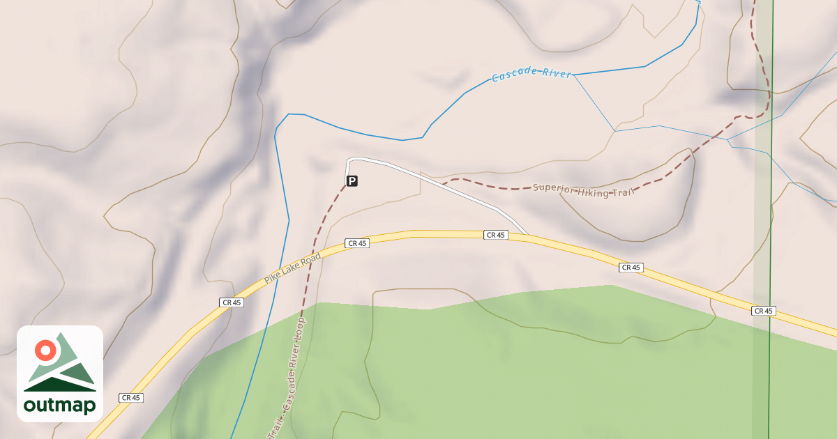Map of CASCADE RIVER PARKING