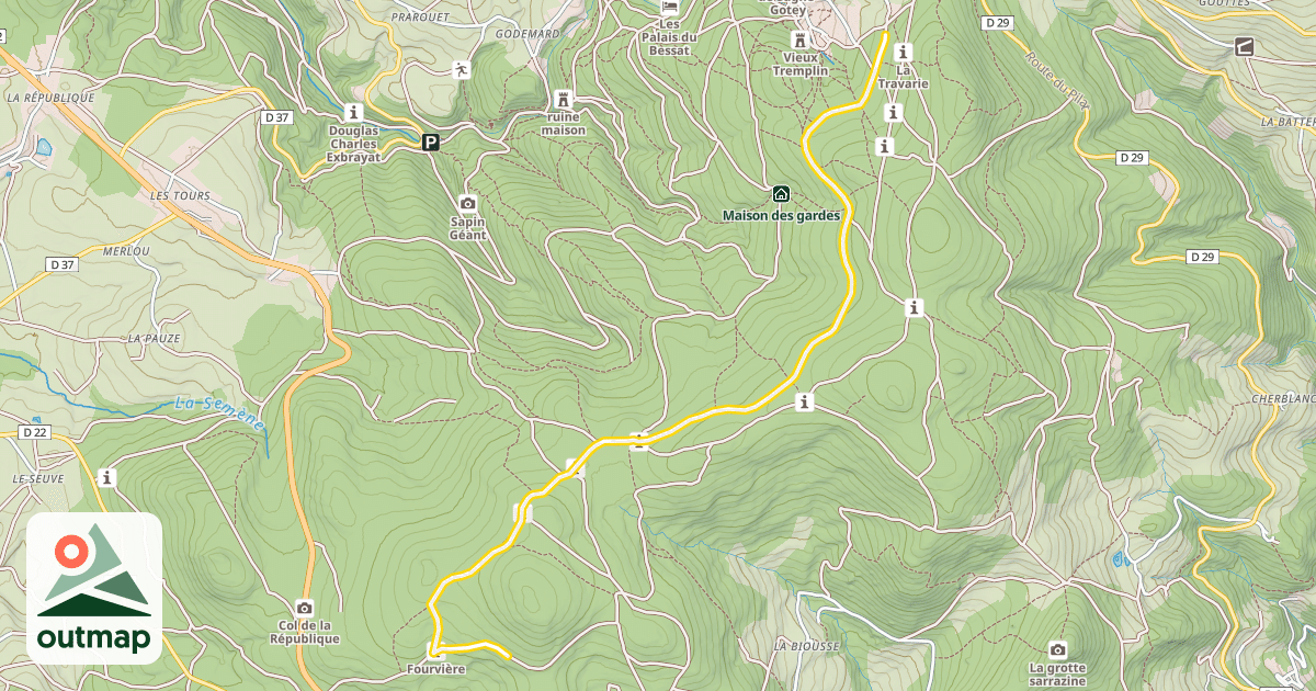 Map of Chaubouret Noir