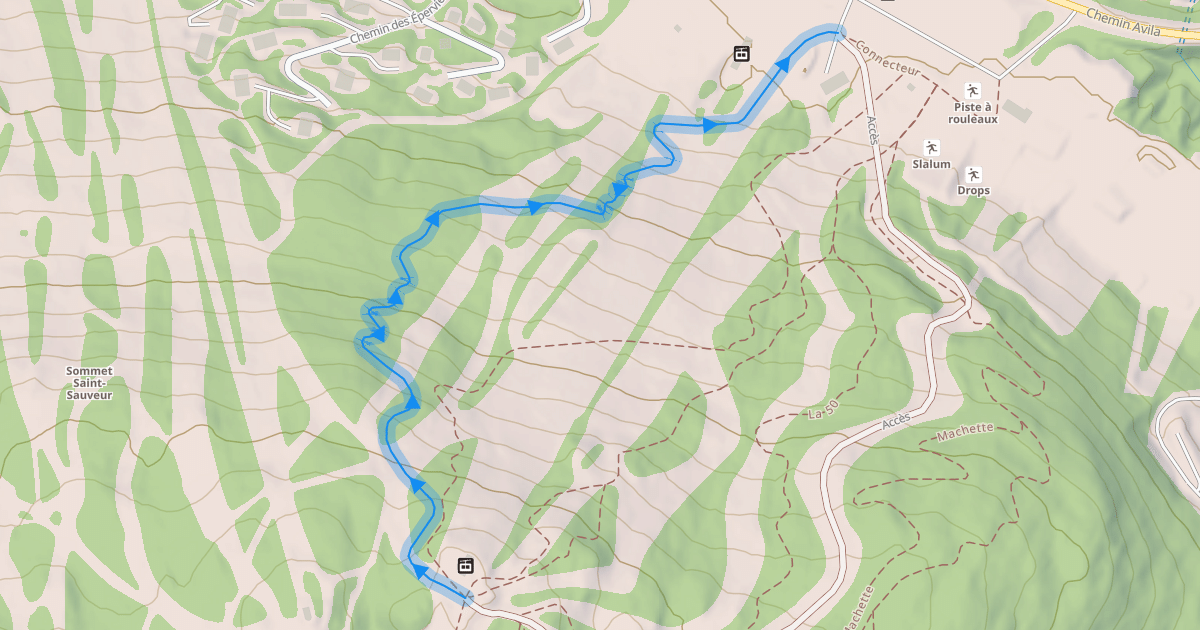 Map preview of Bacon strip