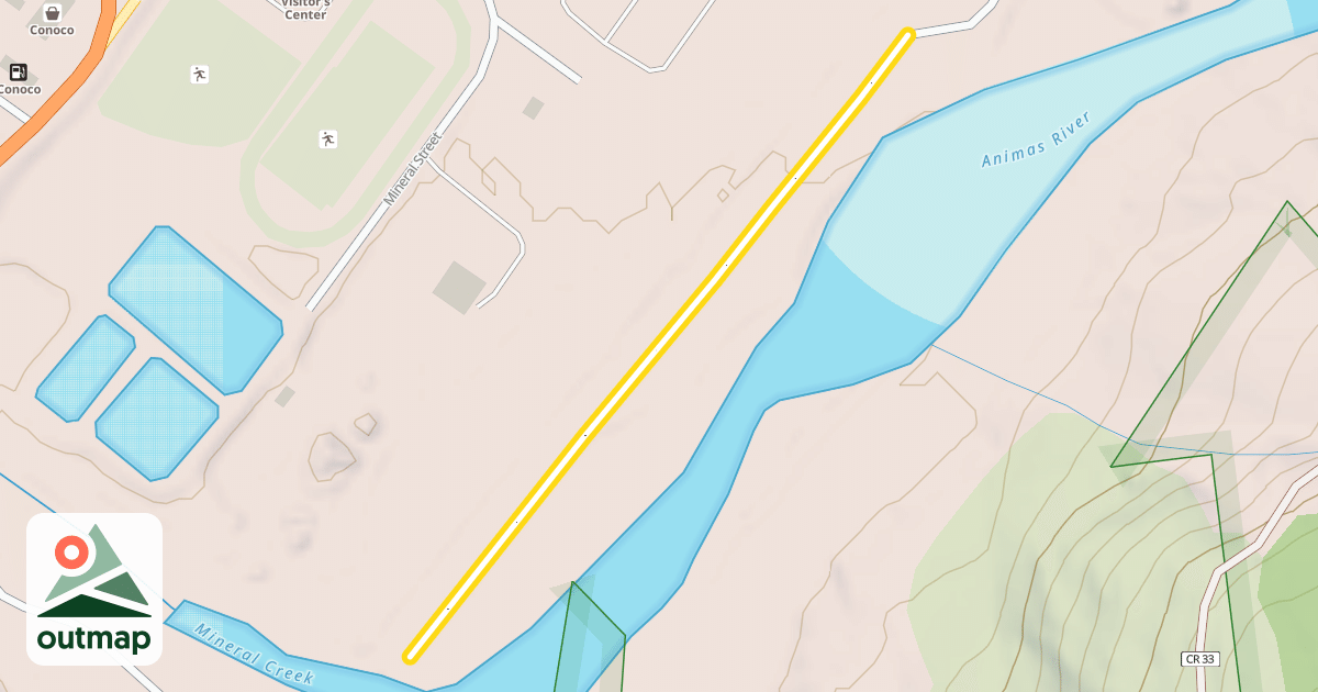 Map of Silverton Town Loop
