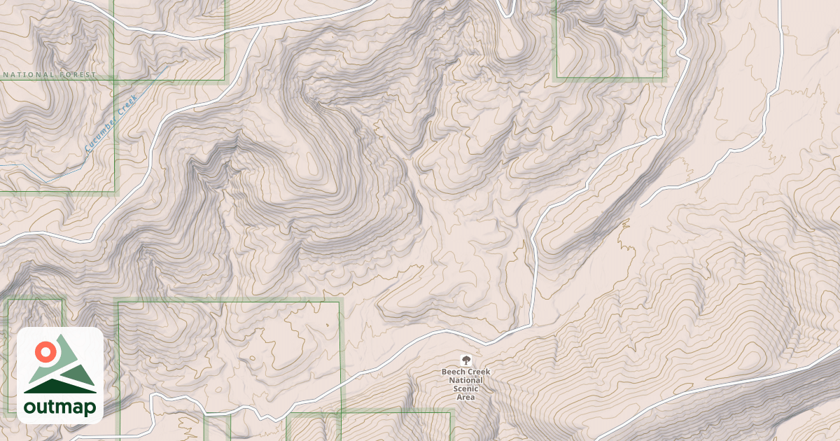 Map of BEECH CREEK