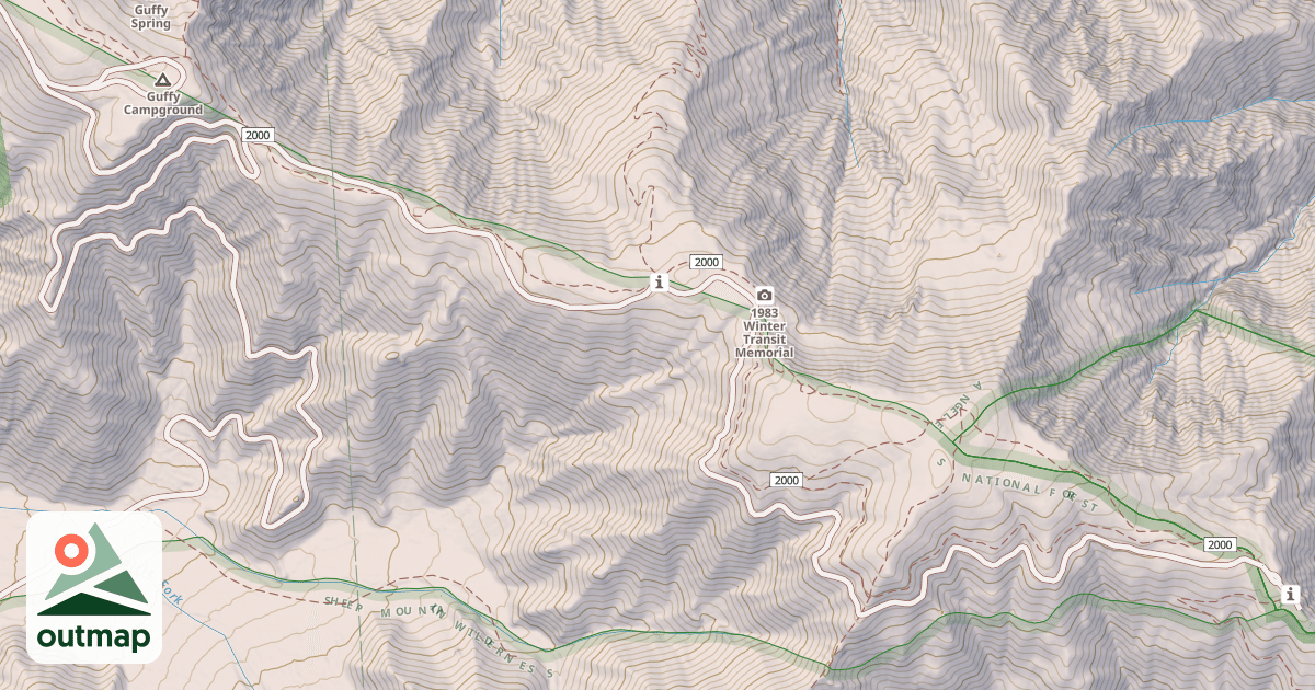 Map of E. BLUE RIDGE/WRIGHT MT