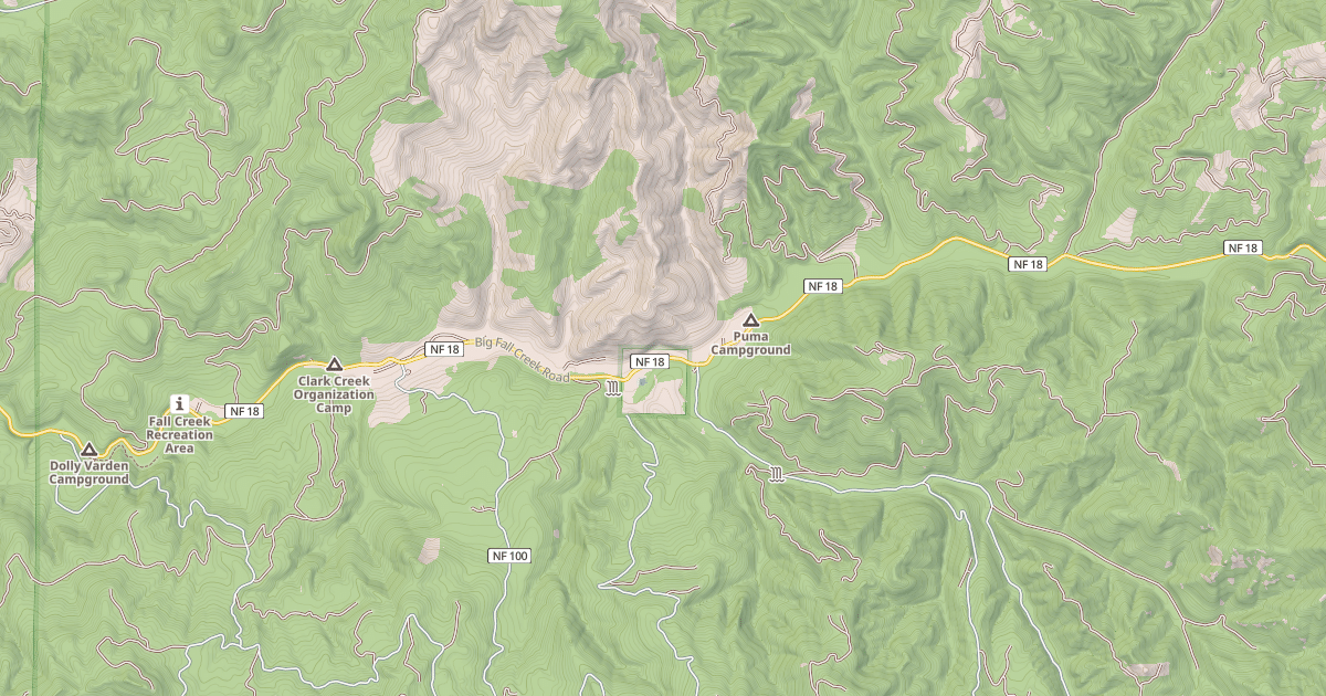 Map preview of FALL CREEK