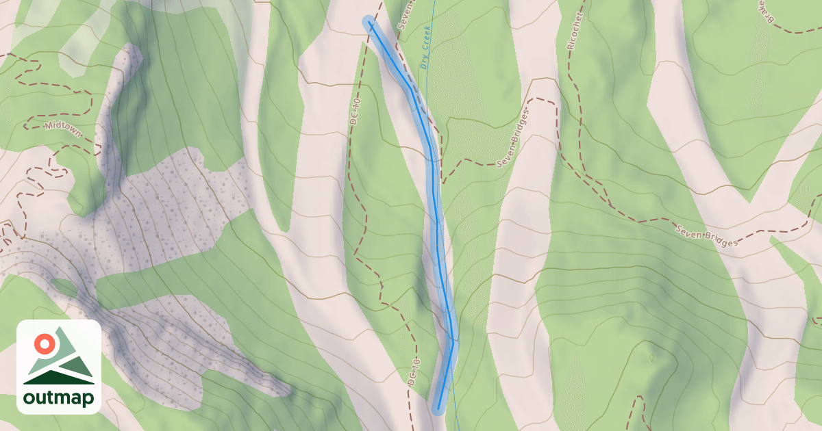 Map of Lower Dry Creek