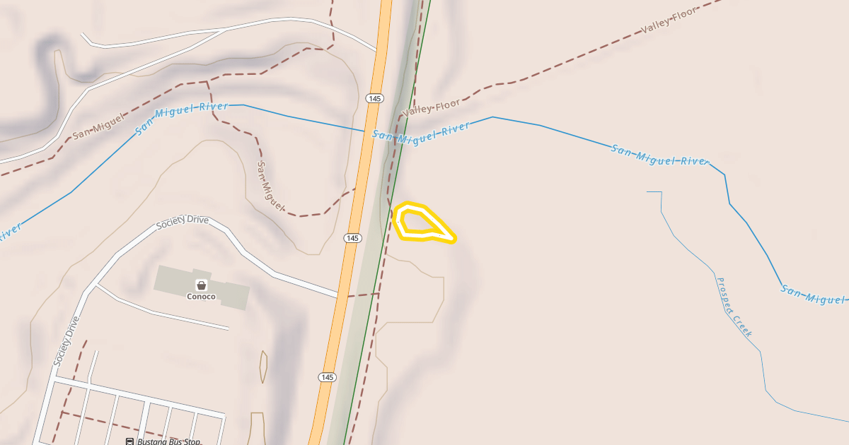 Map preview of Lawson Trailhead