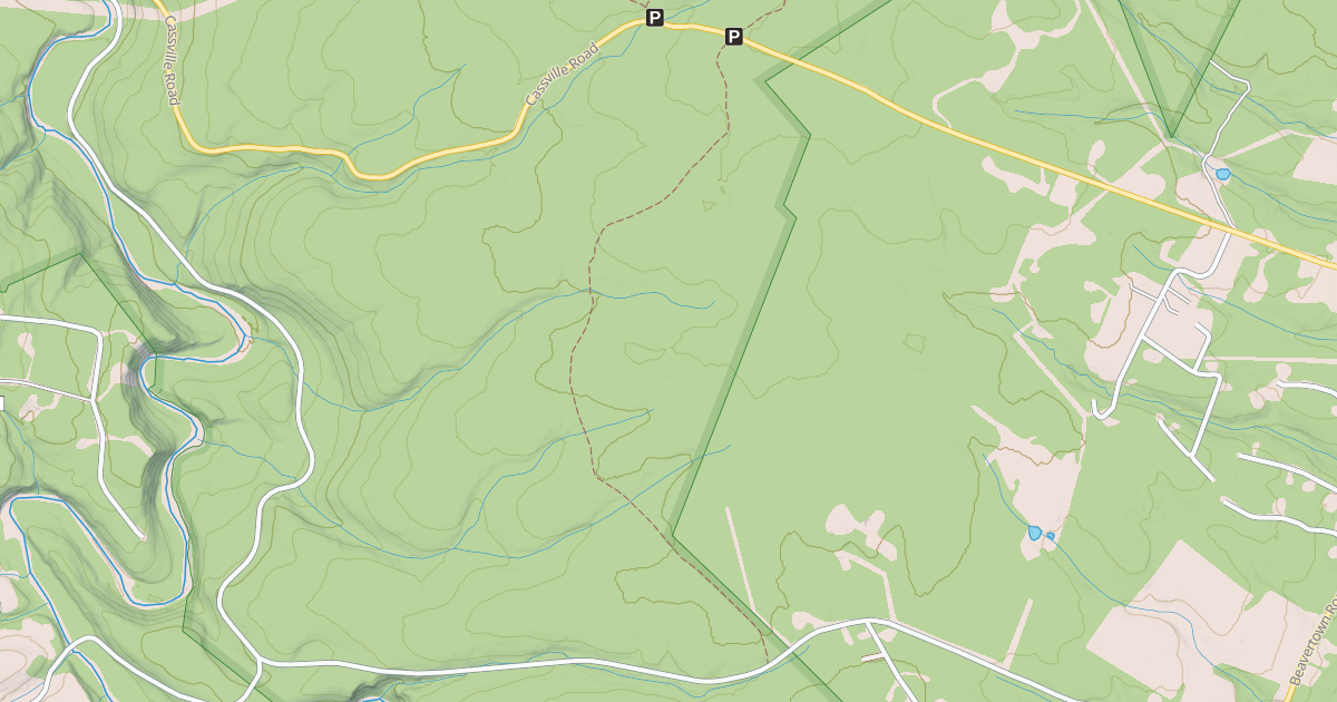 Map preview of Rothrock State Forest Trough Creek Snowmobile Trails