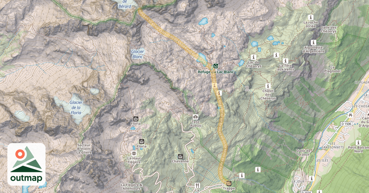 Map of Col du Belvédère — Pied du Télésiège de la Trappe