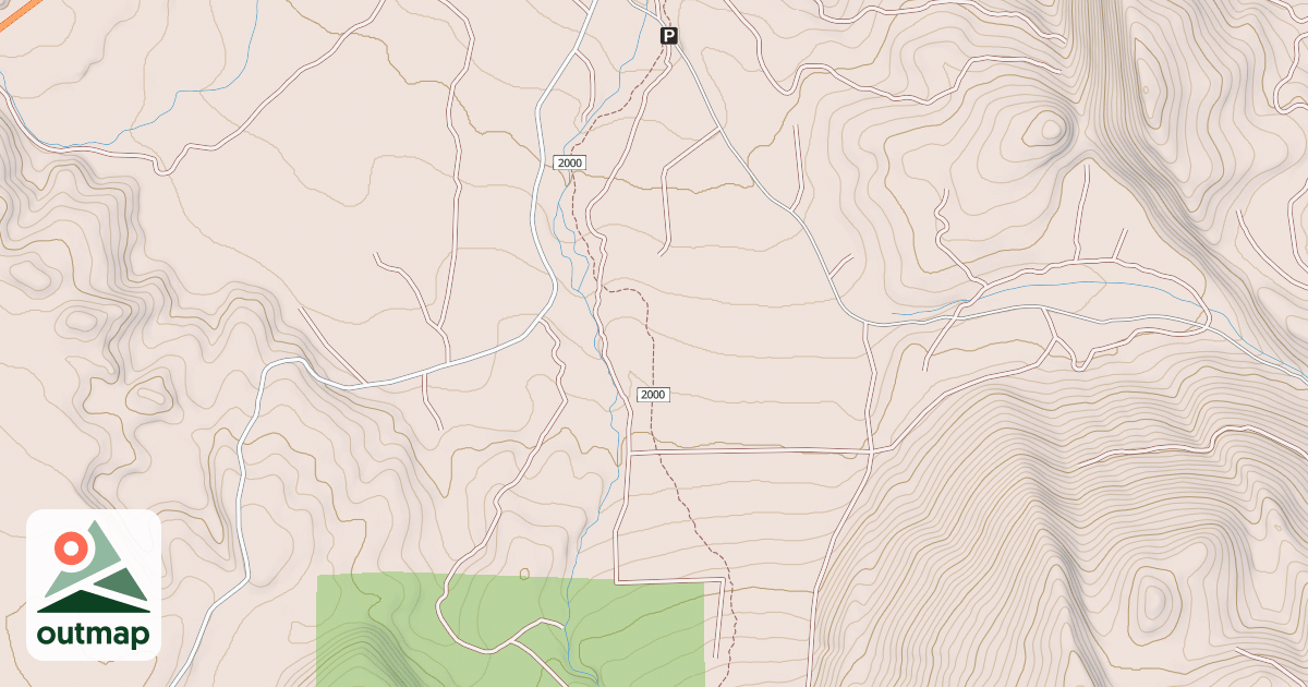 Map of EAST HAT CREEK