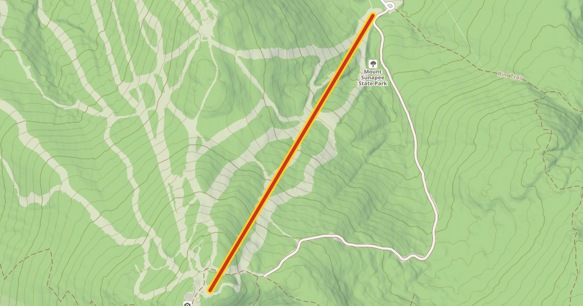 Map preview of Sunbowl Express Quad