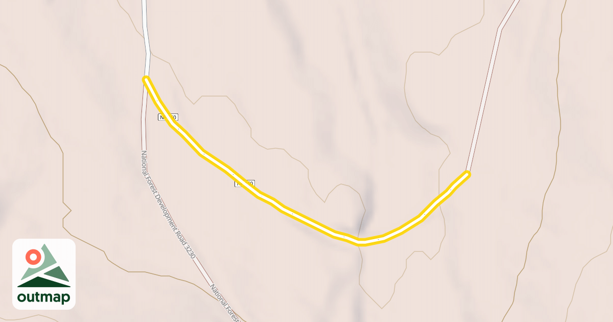 Map of Forest Road 150