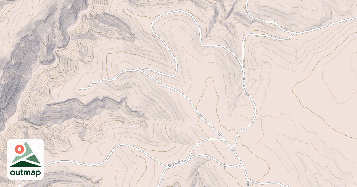 Map of Bear Paw Loop