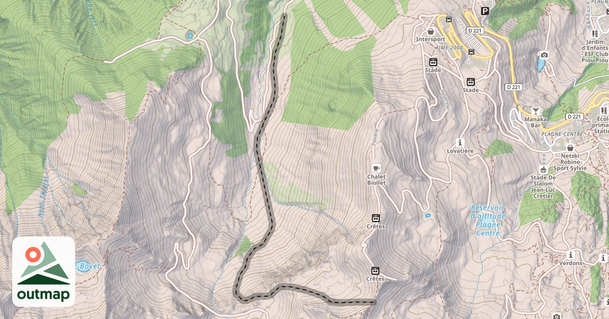 Map of Les Étroits