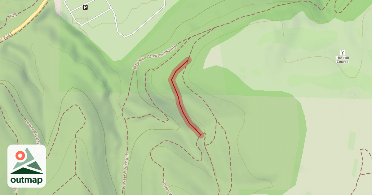 Map of Stepup Downhill