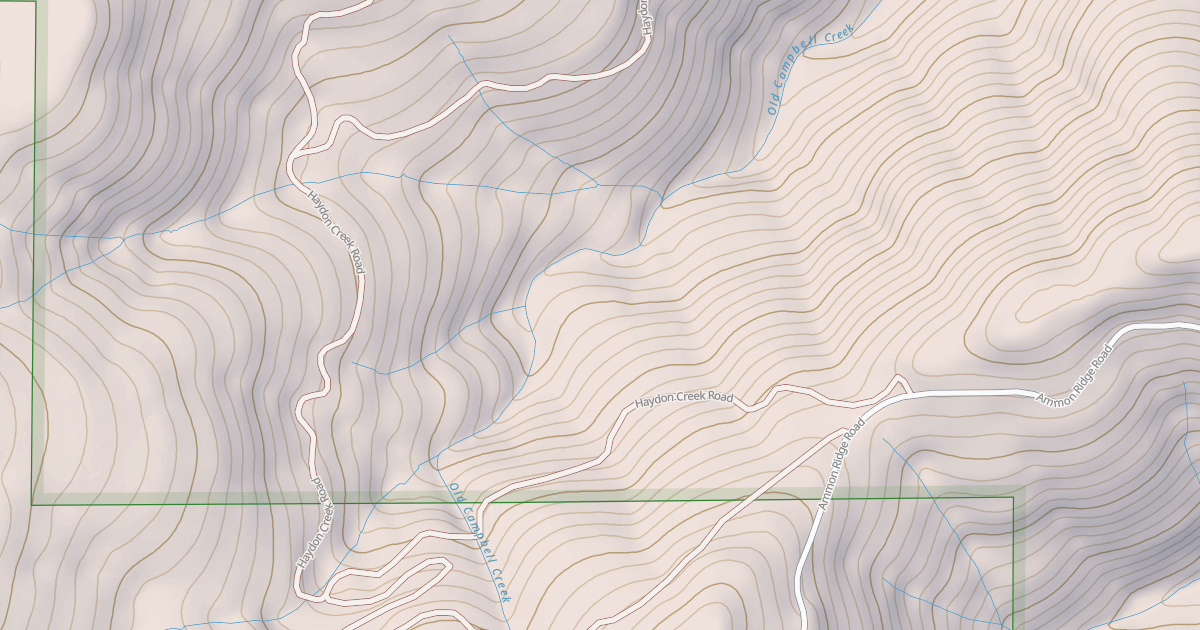 Map preview of HAYDON CREEK