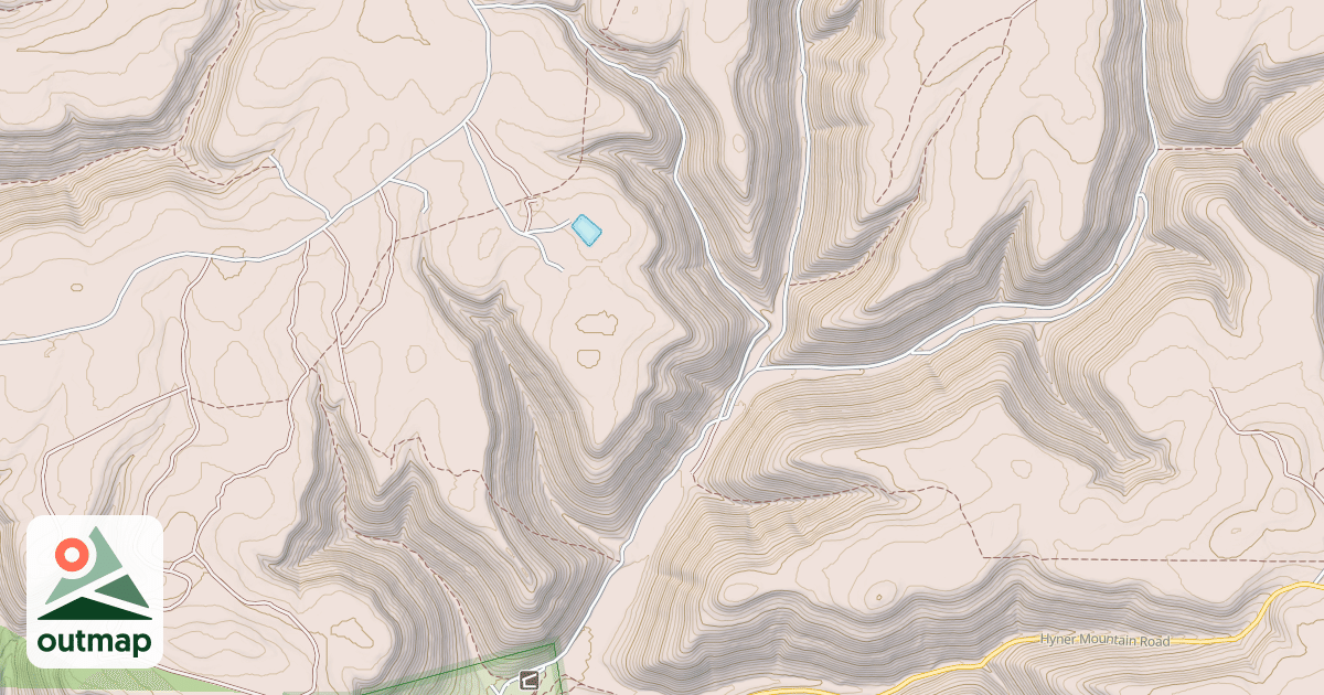 Map of Hyner Mountain Snowmobile Trails