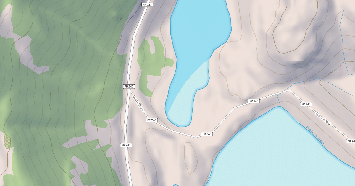 Map preview of PLATORO BOAT RAMP