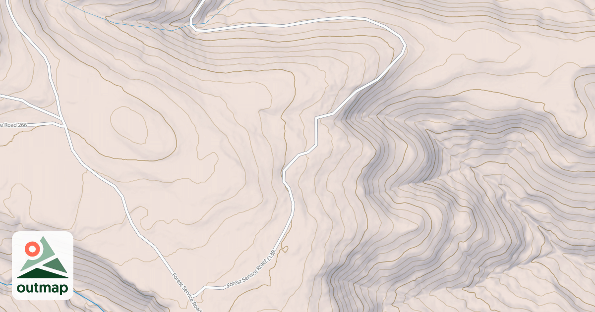 Map of CORRALES CANYON
