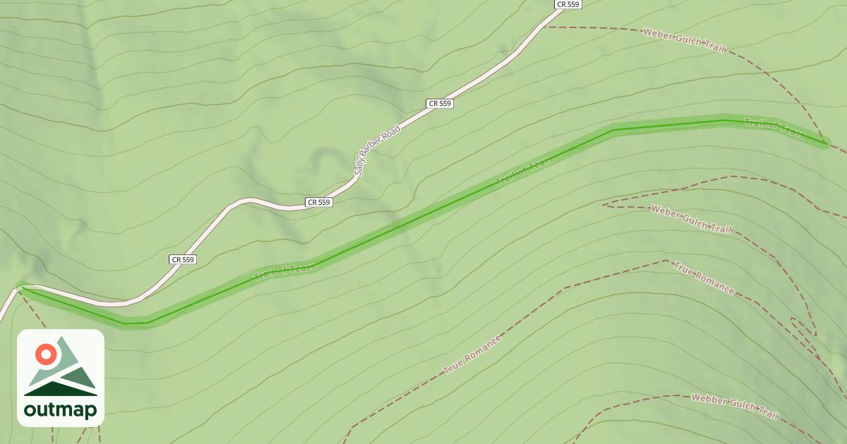 Map of Trail of Tears