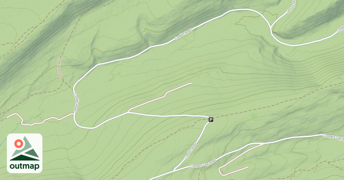 Map of Rothrock State Forest Seven Mountains Snowmobile Trails