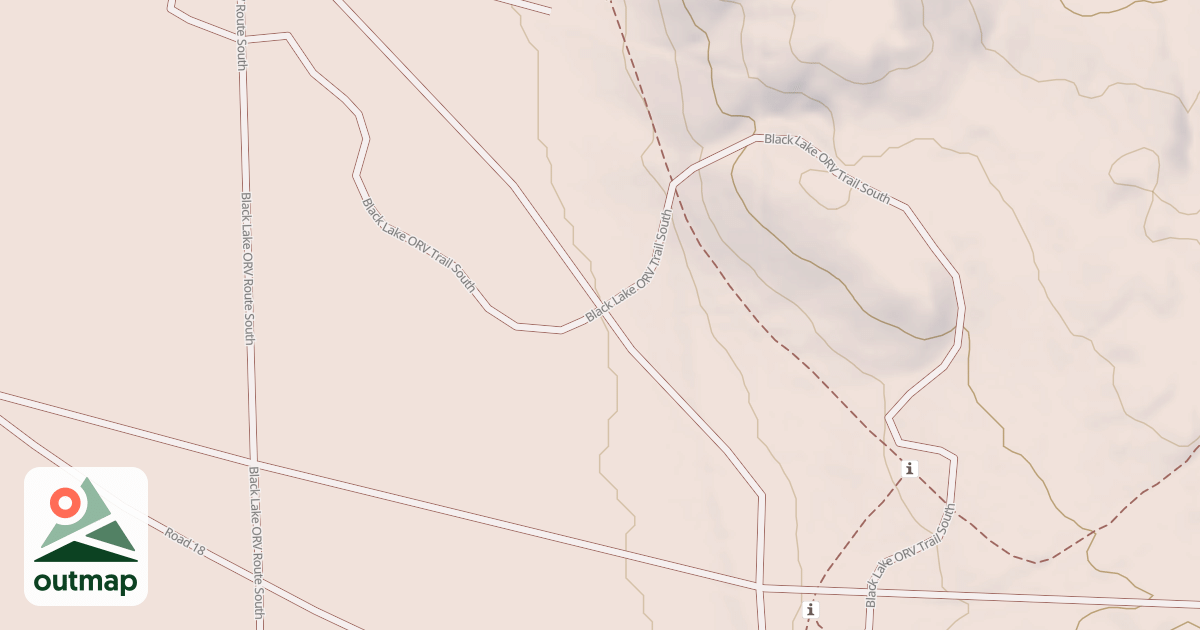 Map of Black Lake Trail