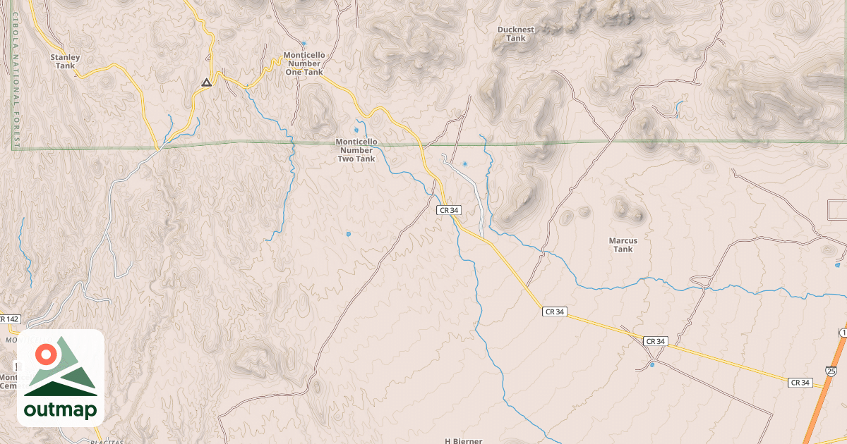 Map of RED ROCK